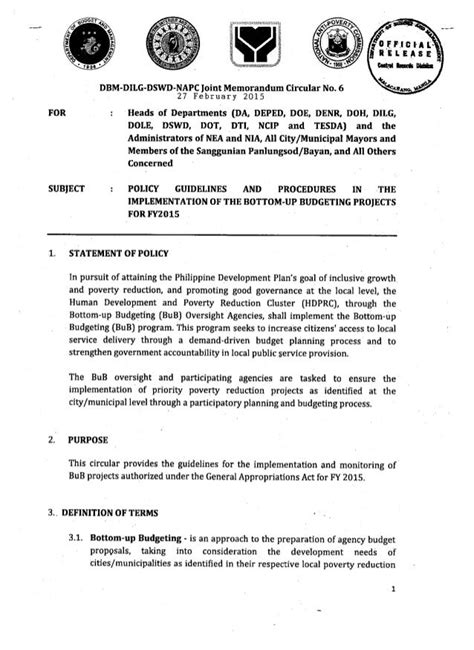 opaipbp|Memorandum Circulars .
